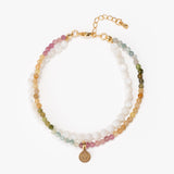 Charming Purity – Tourmaline & Mother-of-Pearl Bracelet